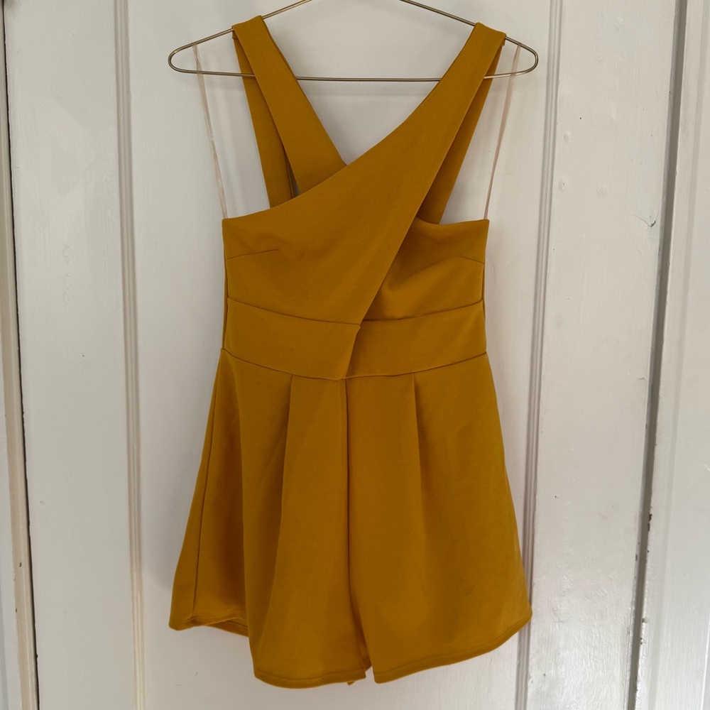 Blue Blush gold romper